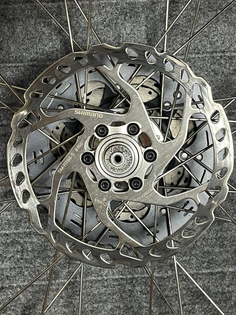 650B手組みセットSONダイナモWhite XMR12mmQR bluelug