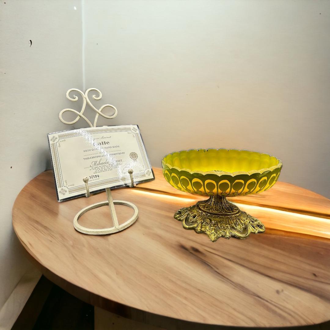 エミールガレ　ボンボニエール　カメオ彫り　被せガラス　高さ15cm