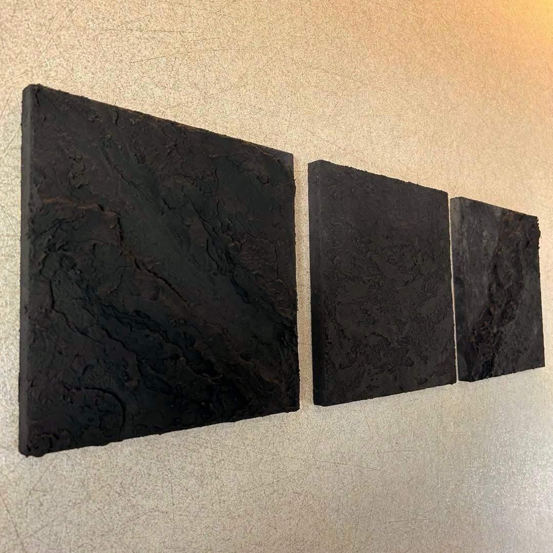 漆喰　アートパネル　3枚組　ファブリックボード　和モダン　インテリアパネル