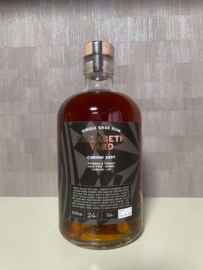 カロニ24年 1997 シングルカスク ラム　ホーリールード・エリザベス・ヤード