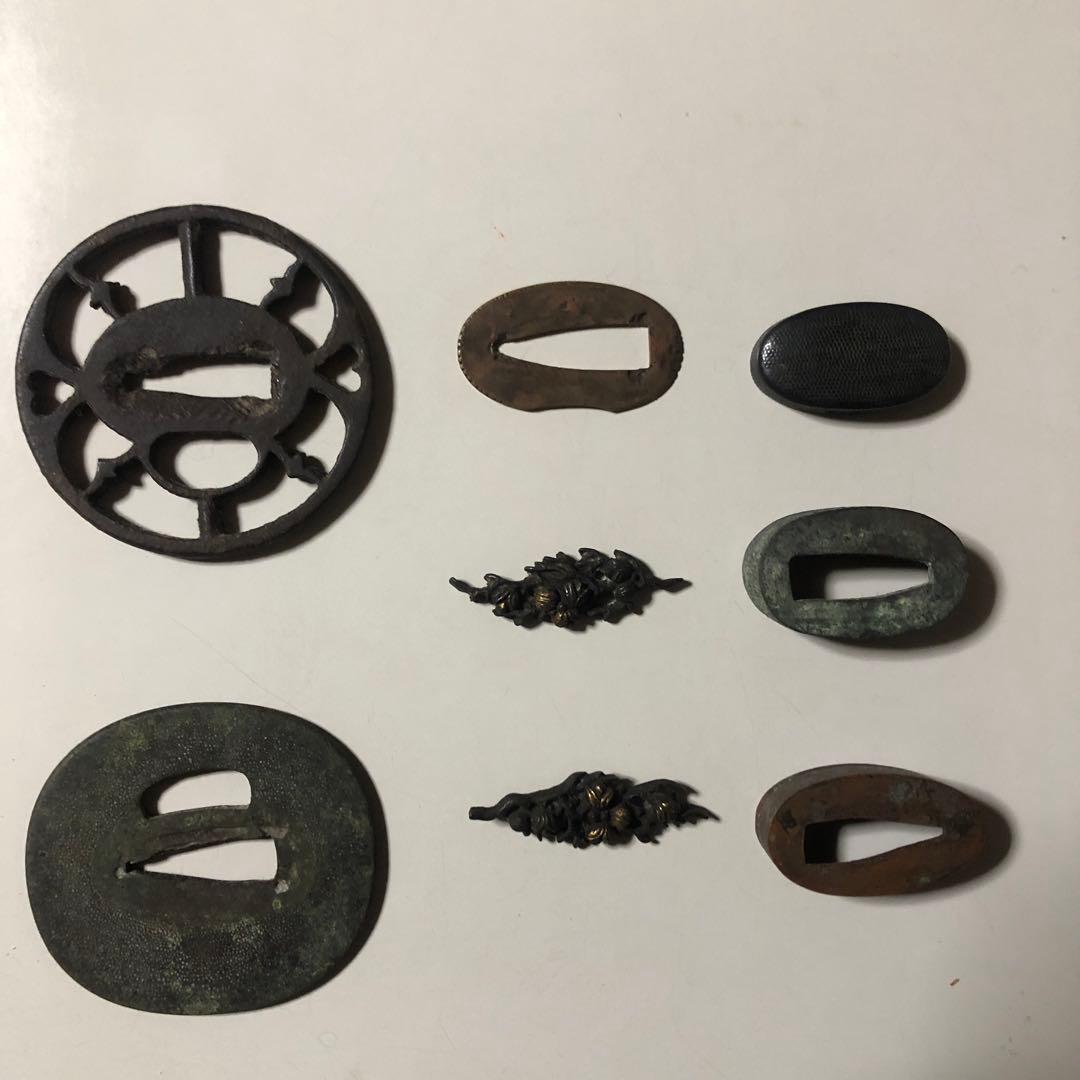 鍔(つば) 8点セット 金属製