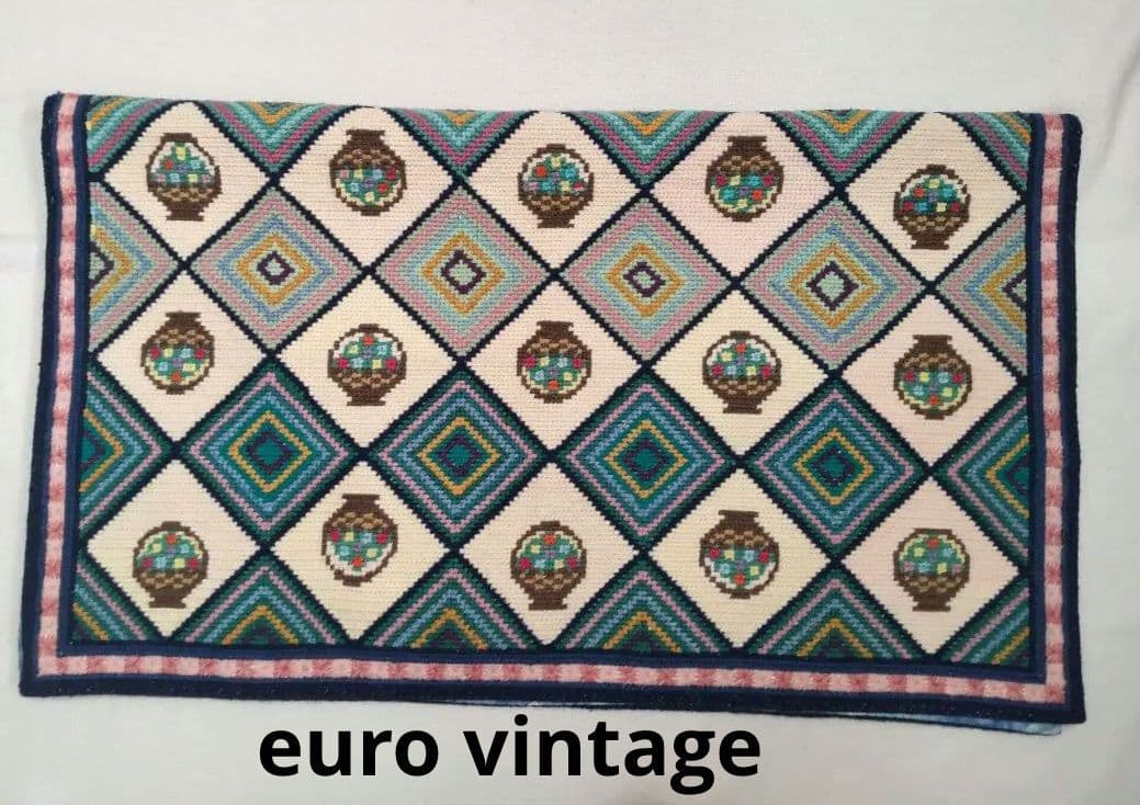 フランスアンティーク 刺繍 壁飾り ハンドステッチ タペストリー ポスター#4