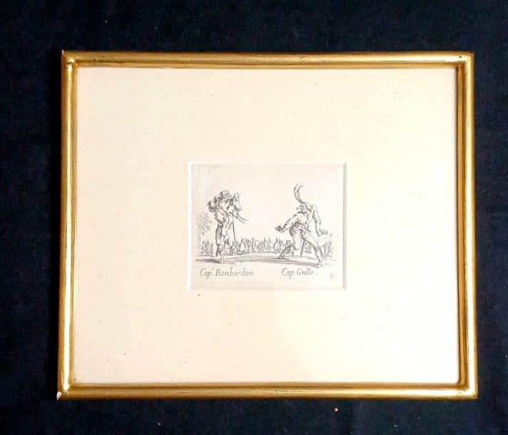 お値下げ　額装品　1621年頃　巨匠　ジャック・カロ　「スフェサニア舞踏会」美品