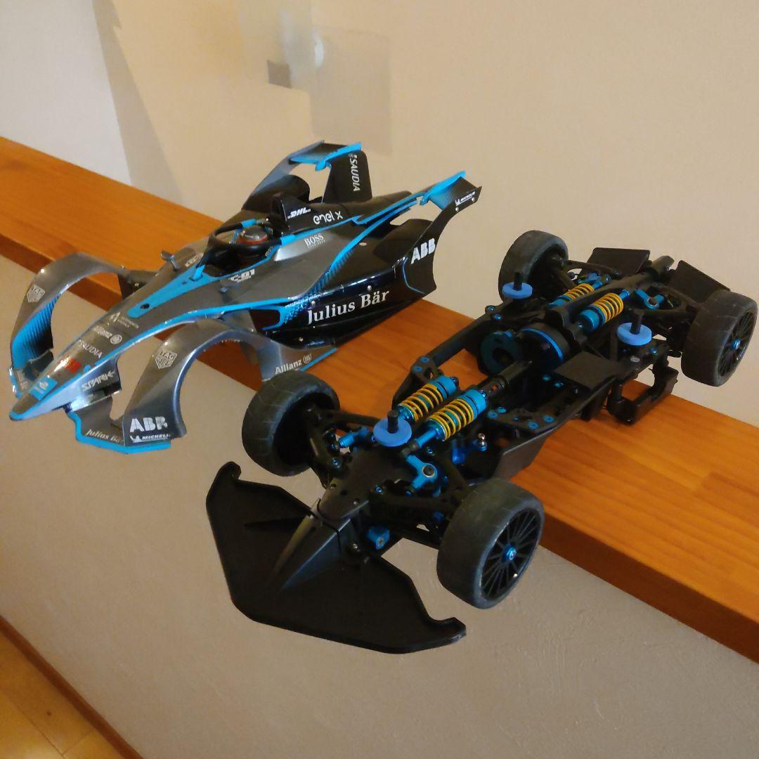 tamiya タミヤ TC-01 シャーシ （ほぼフルオプ）と未塗装ボディ