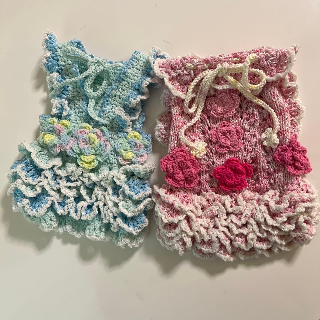 小型犬用手編み服　ゆりはやあみ