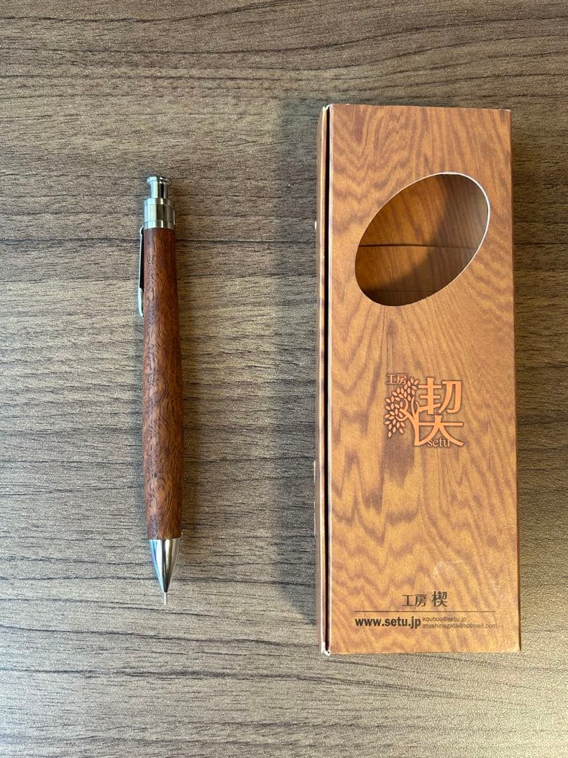 工房楔 花梨 ちぢみ杢・トラ杢 ペンシル楔