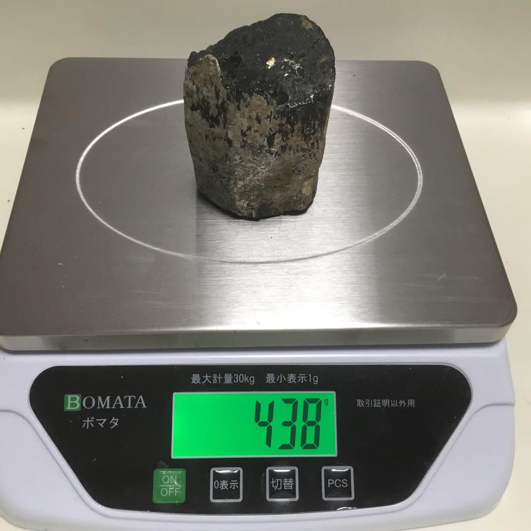 国産鉱物　トルマリン 約438g 福島県　石川町　⭐︎鉄電気石⭐︎