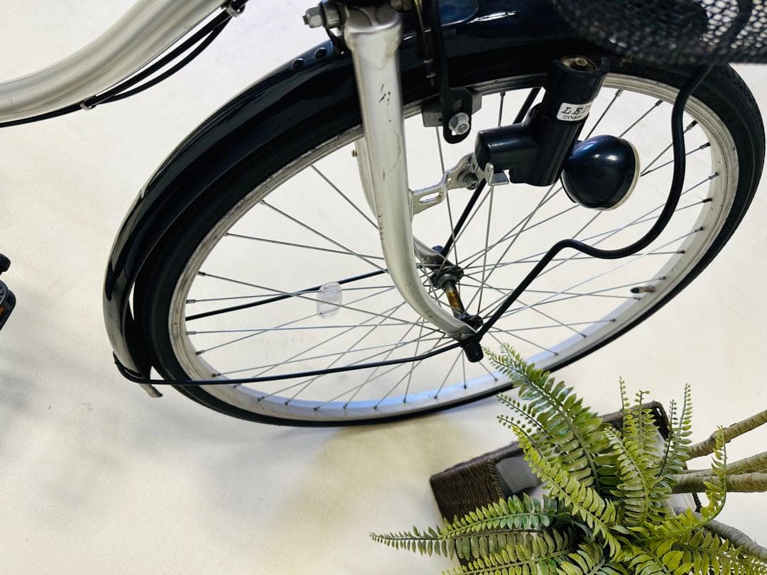 自転車 26インチ シティタイプ 前カゴ付き