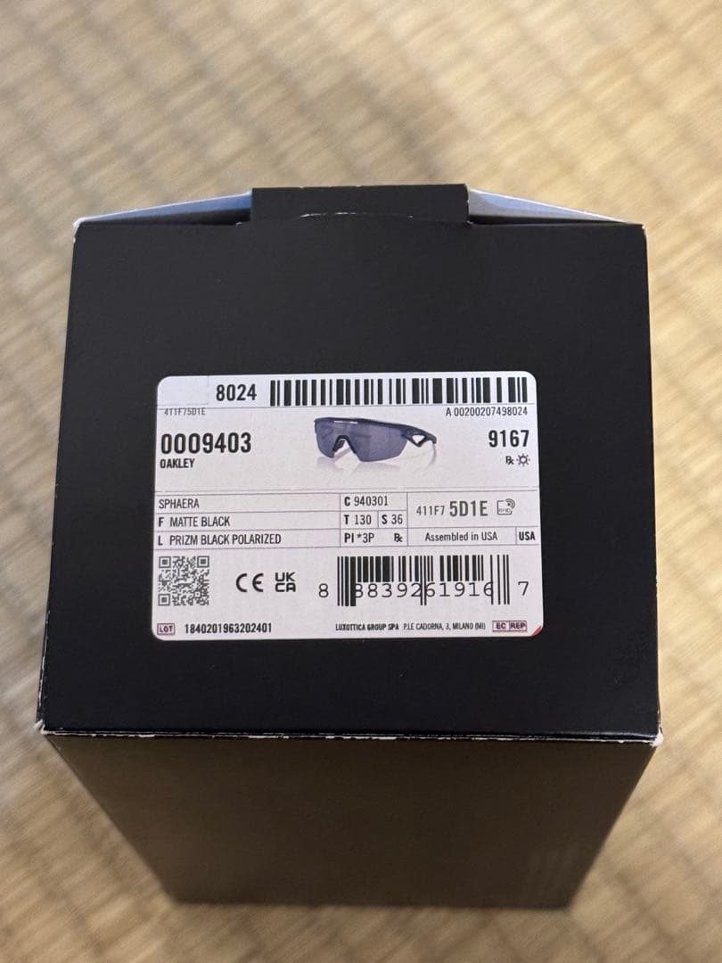 【新品未使用】OAKLEY サングラス 0009403 マットブラック