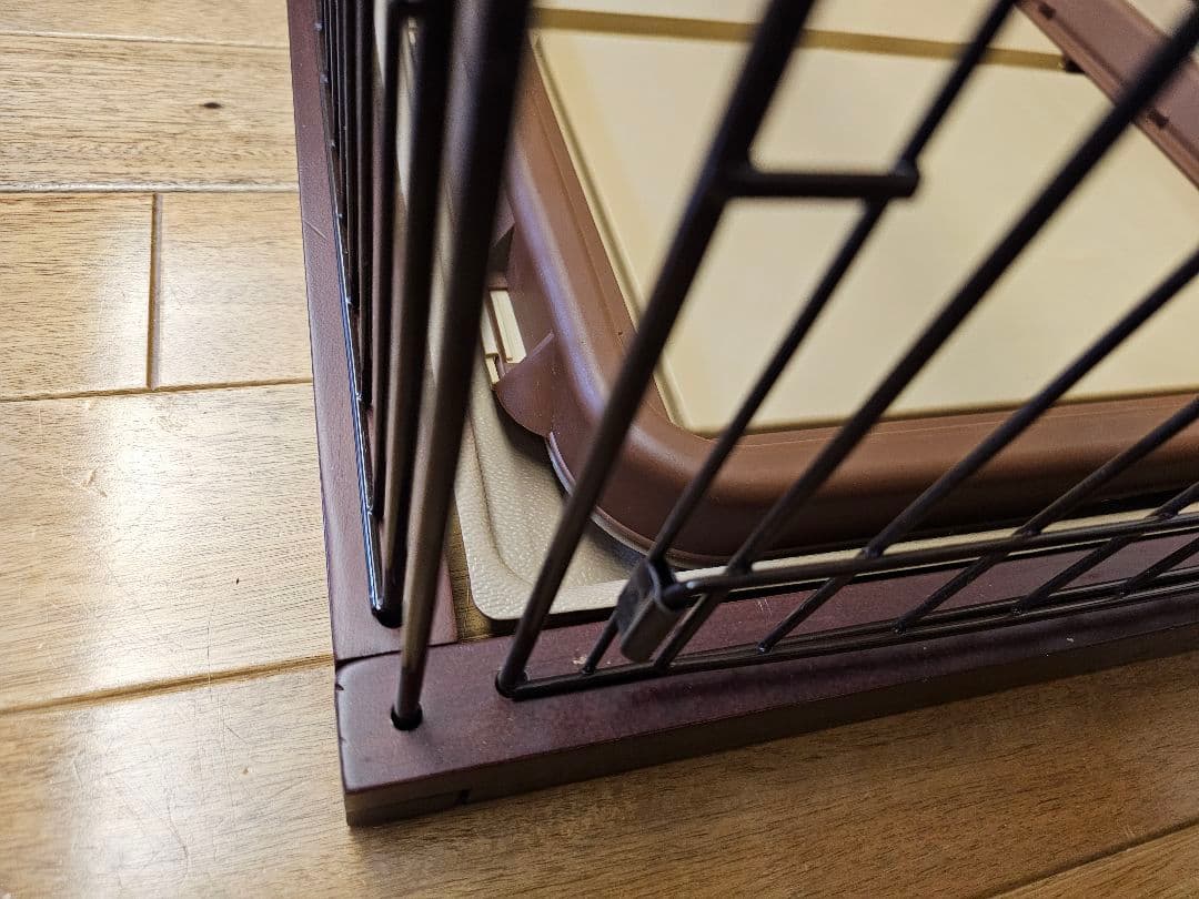 ペティオ 犬用金属製 犬ケージ ブラウン ワイドサイズ