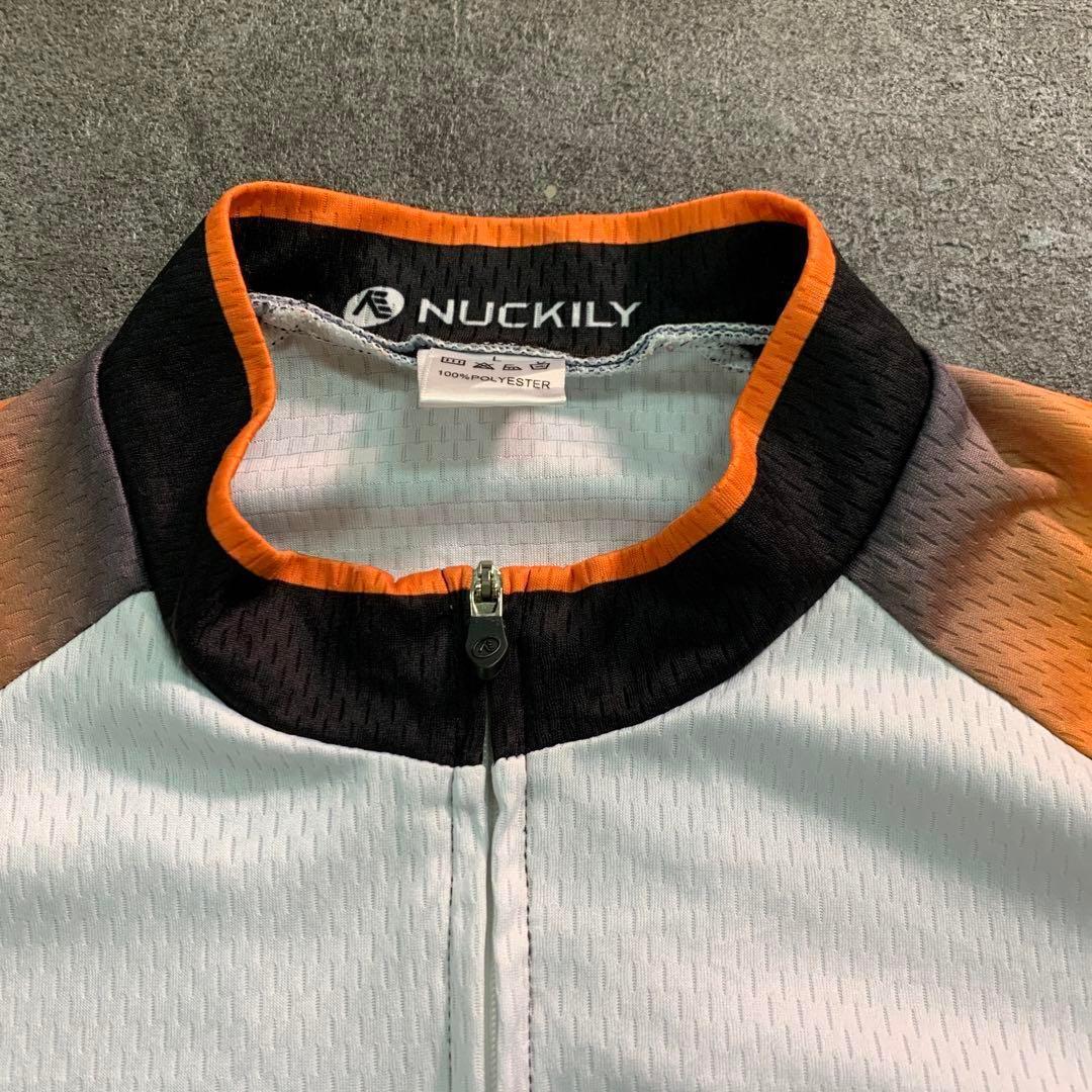 【NUCKILY】サイクルジャージ ゲームシャツ スポーツ古着usedTSM11
