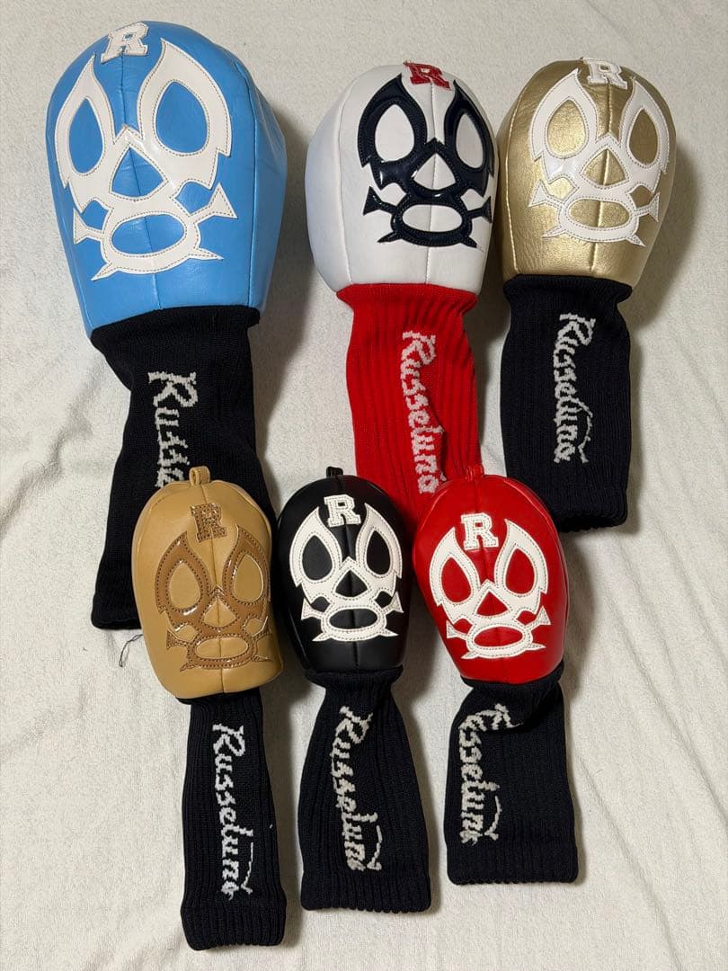 ラッセルノ：ゴルフヘッドカバー 6点セット