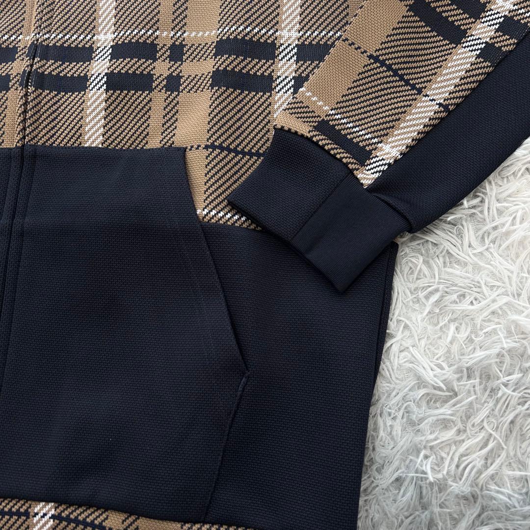 新品　パーリーゲイツ　パーカー　フーディ　ジャケット　チェック　サイズ4