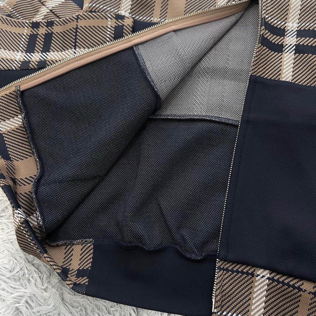 新品　パーリーゲイツ　パーカー　フーディ　ジャケット　チェック　サイズ4