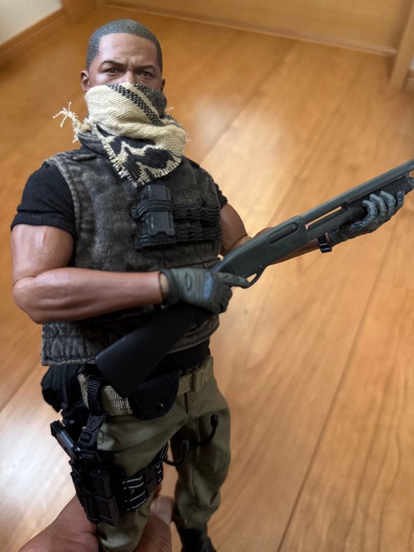 ホットトイズ 系 1/6 黒人 ミリタリー ジェイミー・フォックス似 テロリスト