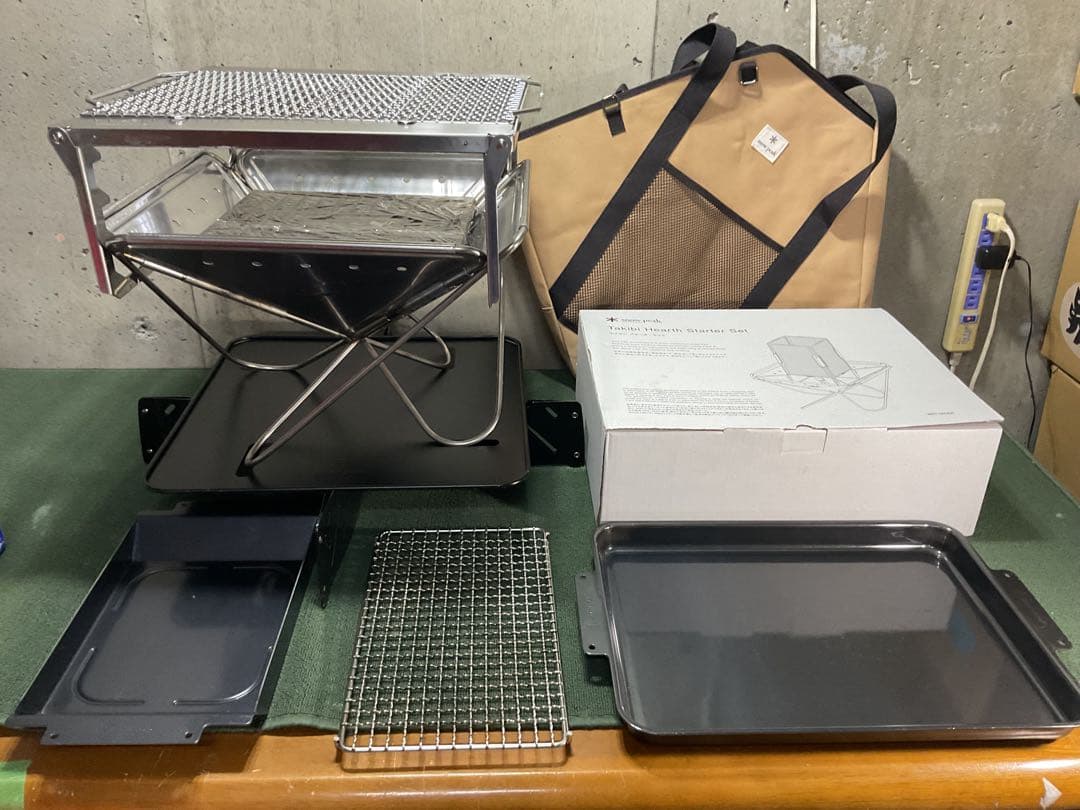 新品 セイエン ＆ 新品・中古 焚火台 L フルセット スノーピーク