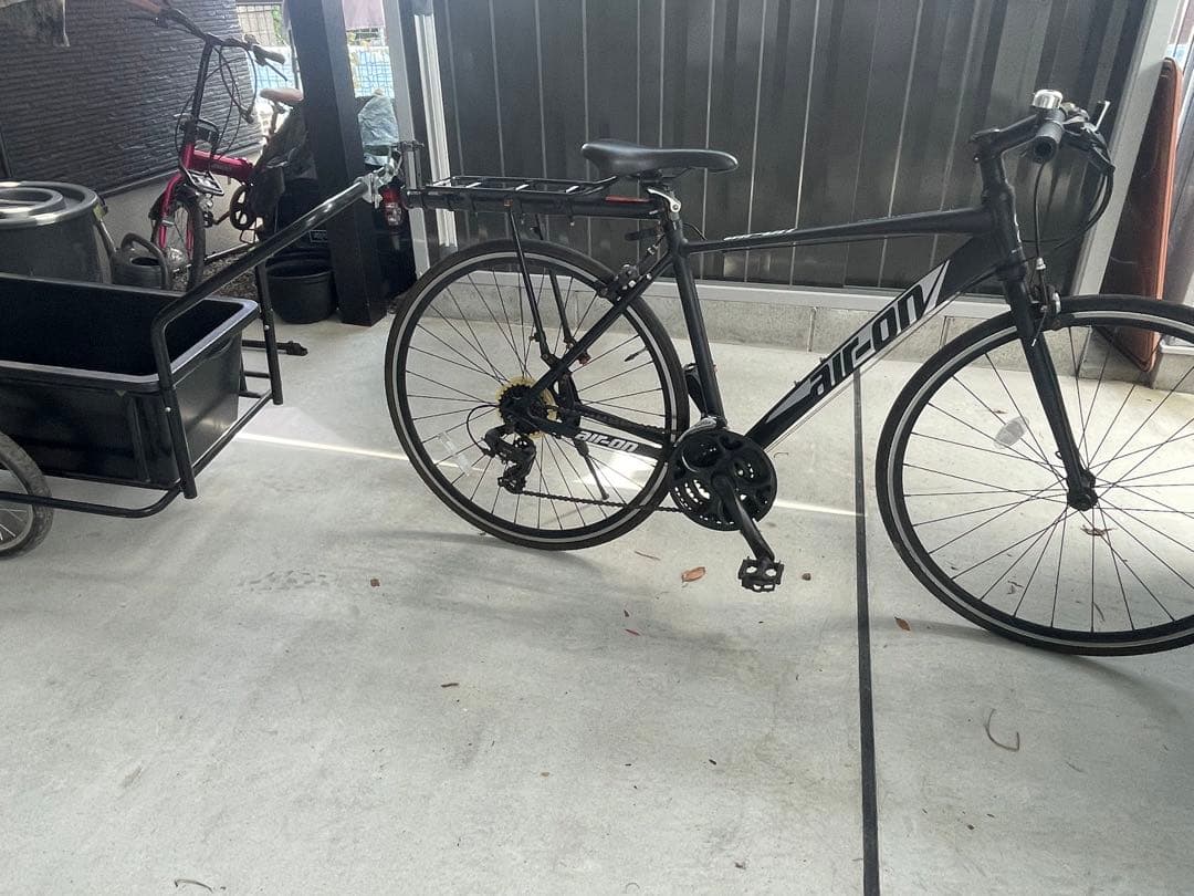 リヤカー　牽引　ロードバイク　自転車