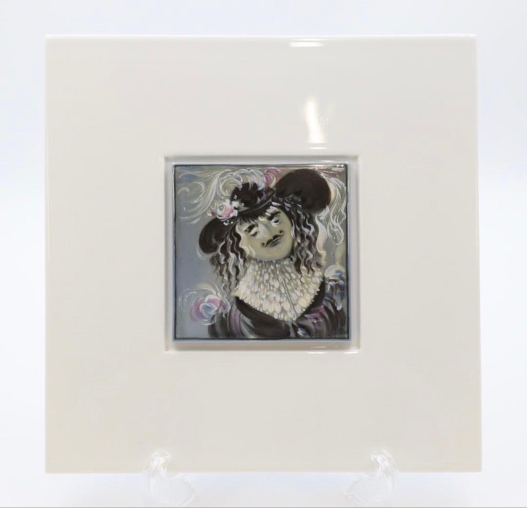 マイセン　MEISSEN 人物図　プラーク　陶板画　壁掛け
