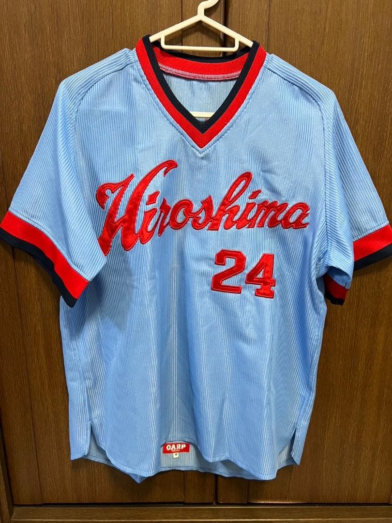 広島東洋カープ　ユニフォーム　シャツ　大野豊　投手　CARP　Mサイズ