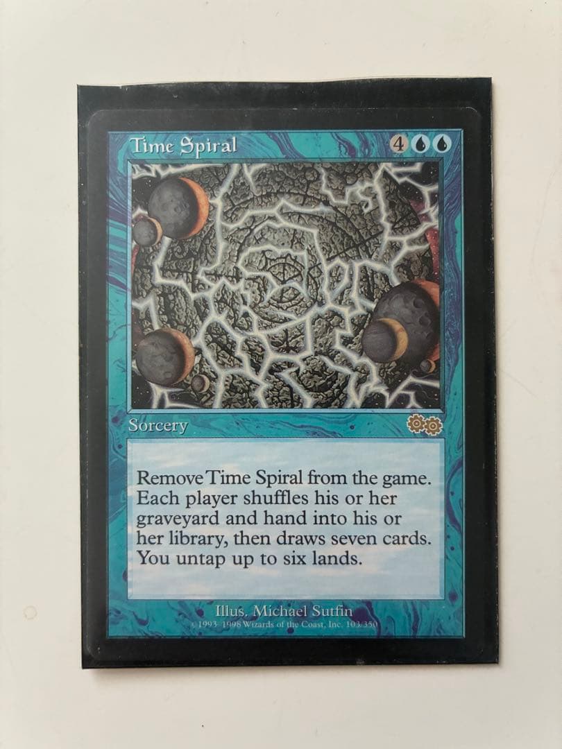 【再録禁止】　レア　MtG 時のらせん 【USG】英語