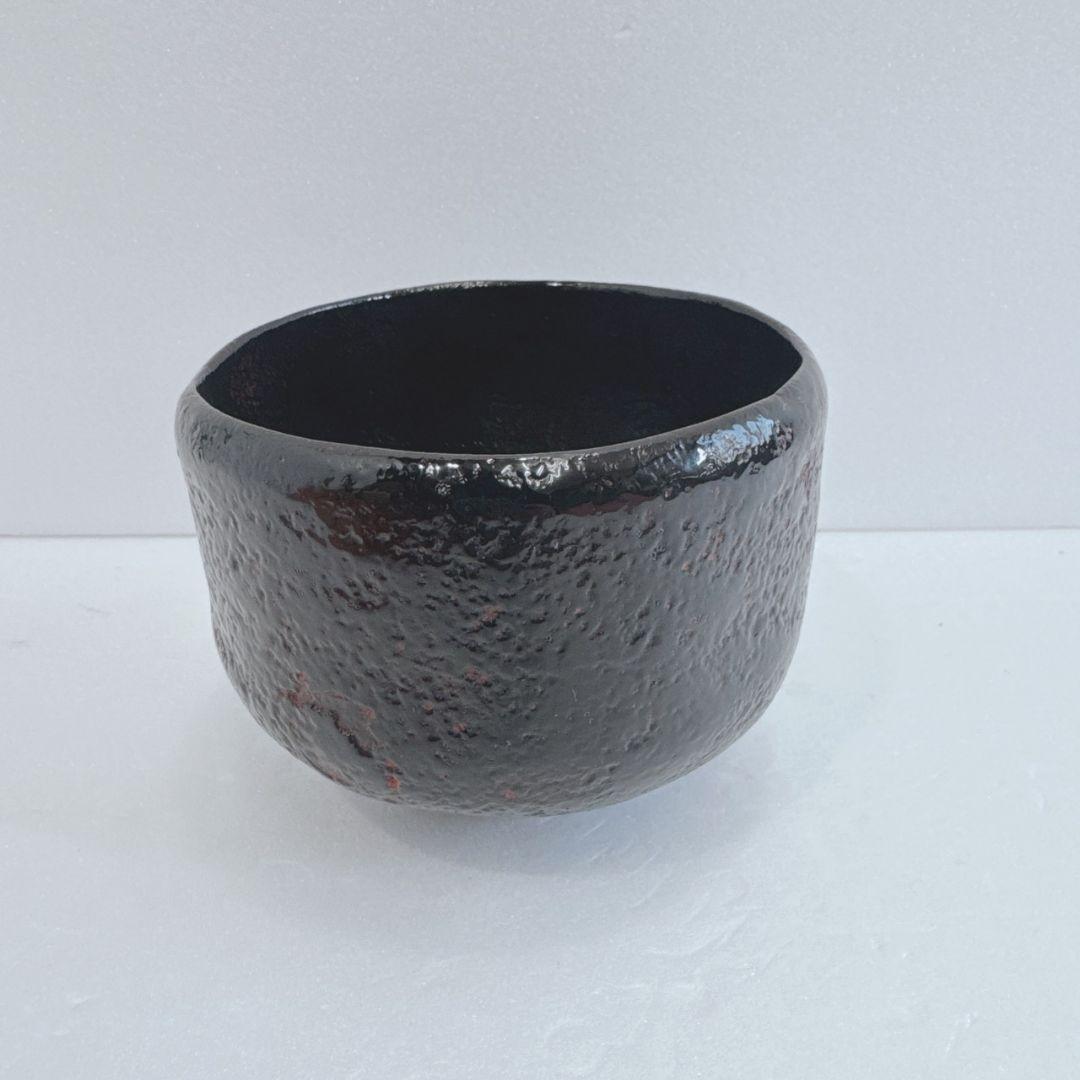 茶道具塗師 前端雅峯 乾漆 黒茶碗 共箱 長期保管品 レトロ 骨董