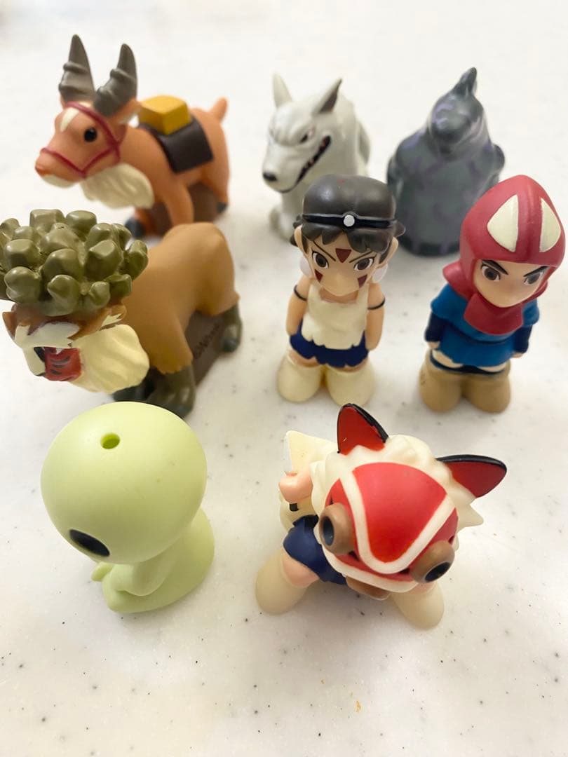 17000→値下げ！廃盤レア品　ジブリ　もののけ姫　ゆび人形8個セット　指人形