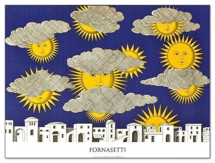 アートポスター ピエロ フォルナセッティ カプリの太陽 Fornasetti