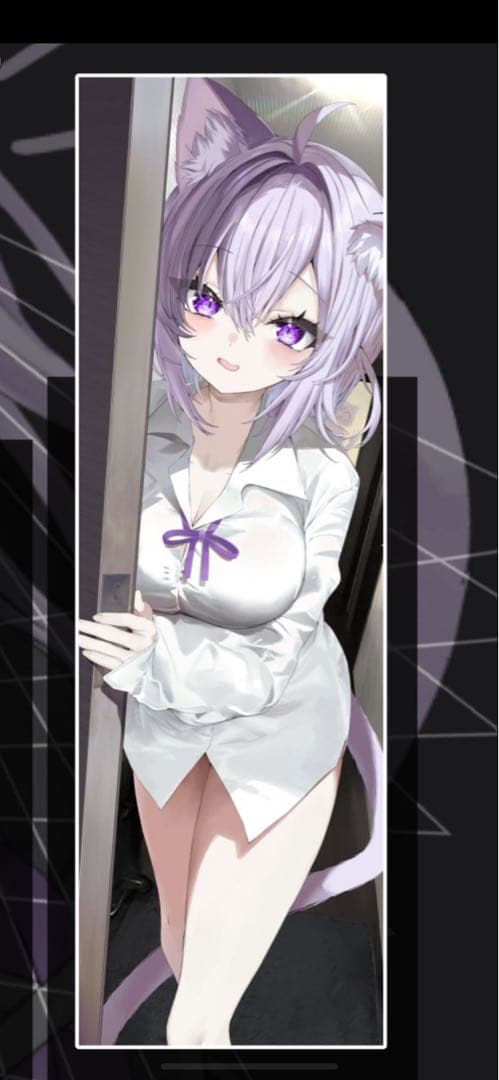 C107 AHO-CROSS 猫又おかゆ 等身大タペストリー