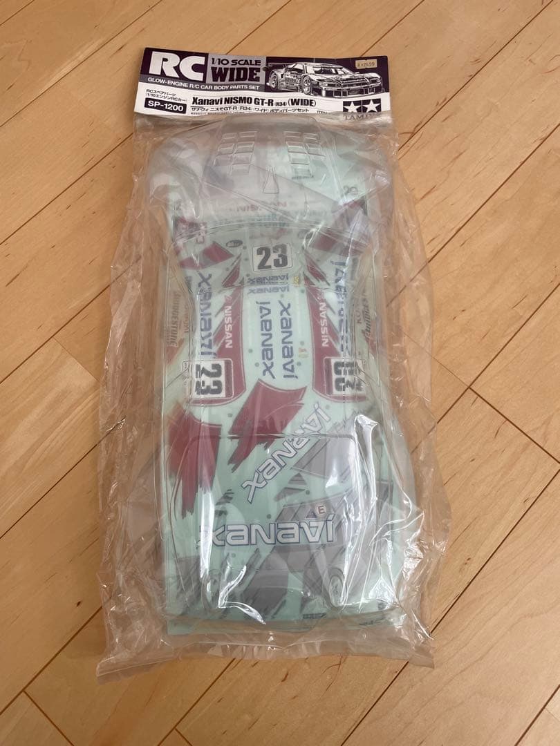 タミヤ　ザナヴィニスモGT-R R34(ワイド)スペアボディセット　新品未開封