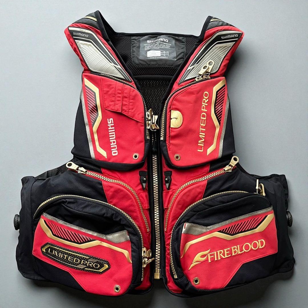 シマノ　フローティングベスト　ファイアブラッドリミテッドプロ　Mライフジャケット
