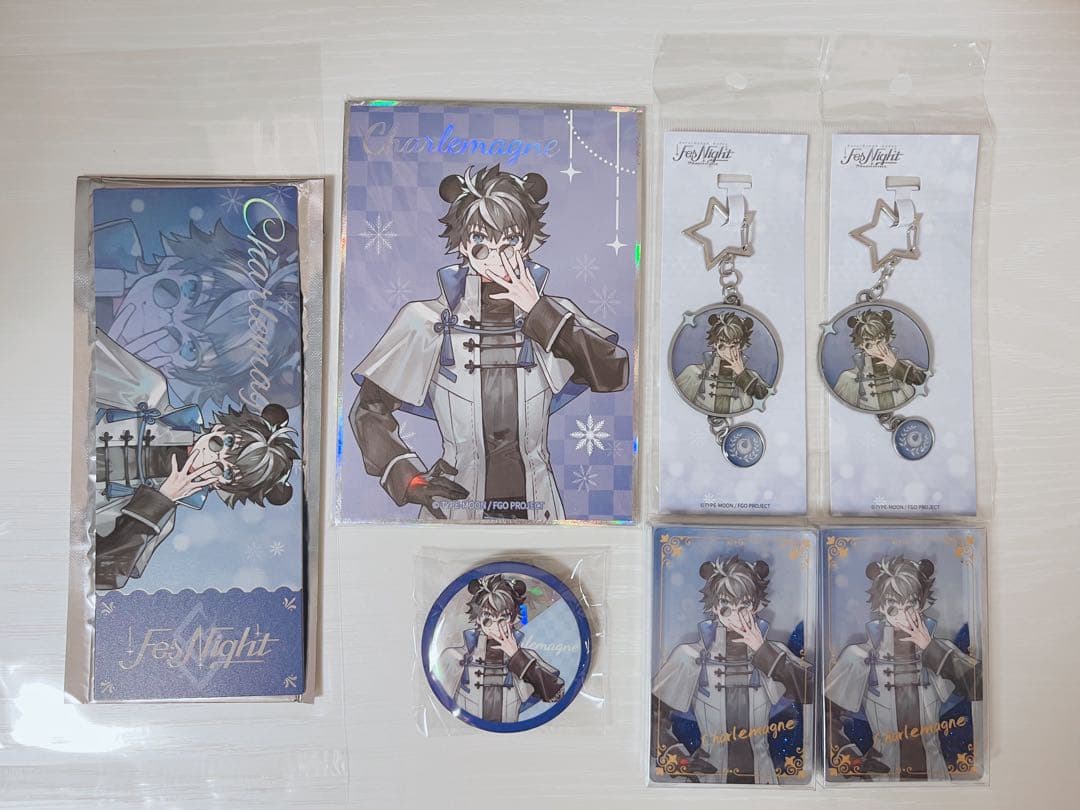 Fate FGO シャルルマーニュ 中国 Fes グッズ キーホルダー 缶バッジ