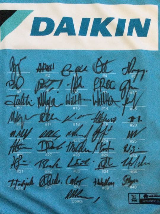 スーパーラグビーワラターズ 2020登録全選手+HCサインジャージ