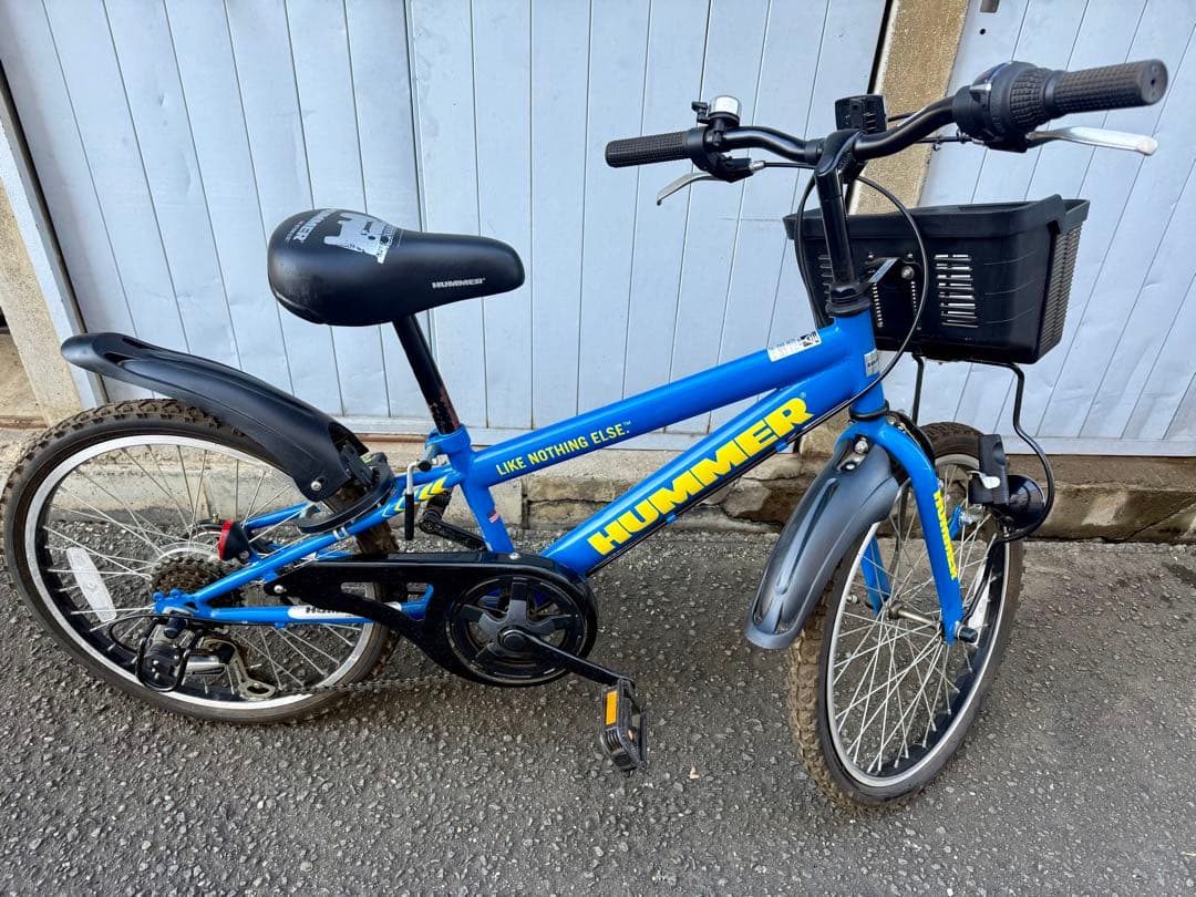 HUMMER 子供用自転車 20インチ 6速 青×黄色 中古