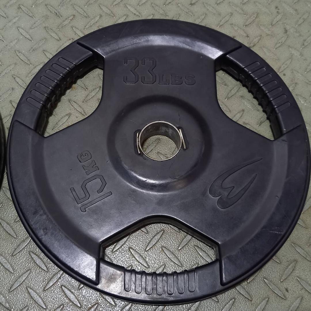 ボディメーカー 30kgセット(15kg×2枚) ラバープレート