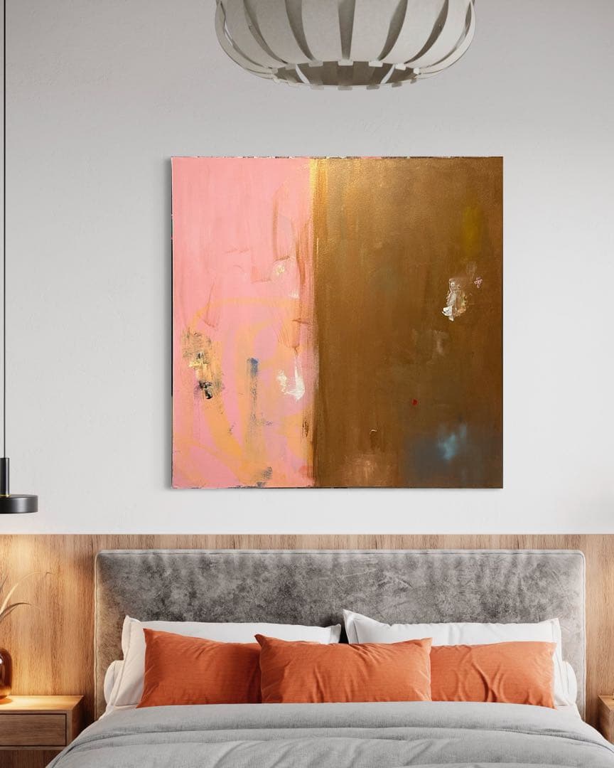 アクリル画　抽象画　abstract art 現代アート　大型　新品