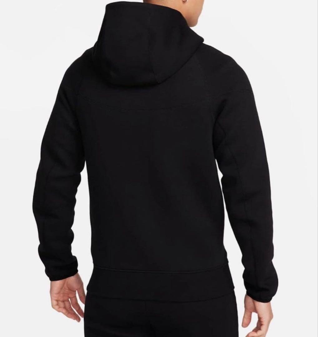 NIKE テックフリース ジップパーカー 黒 スウェット フード Lサイズ