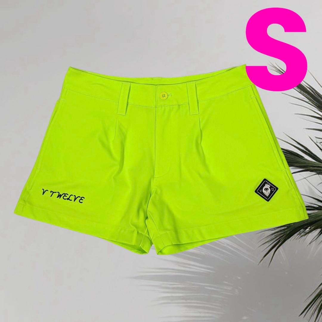 【新品】V12 ゴルフ　レディース　ショートパンツ　イエロー　S