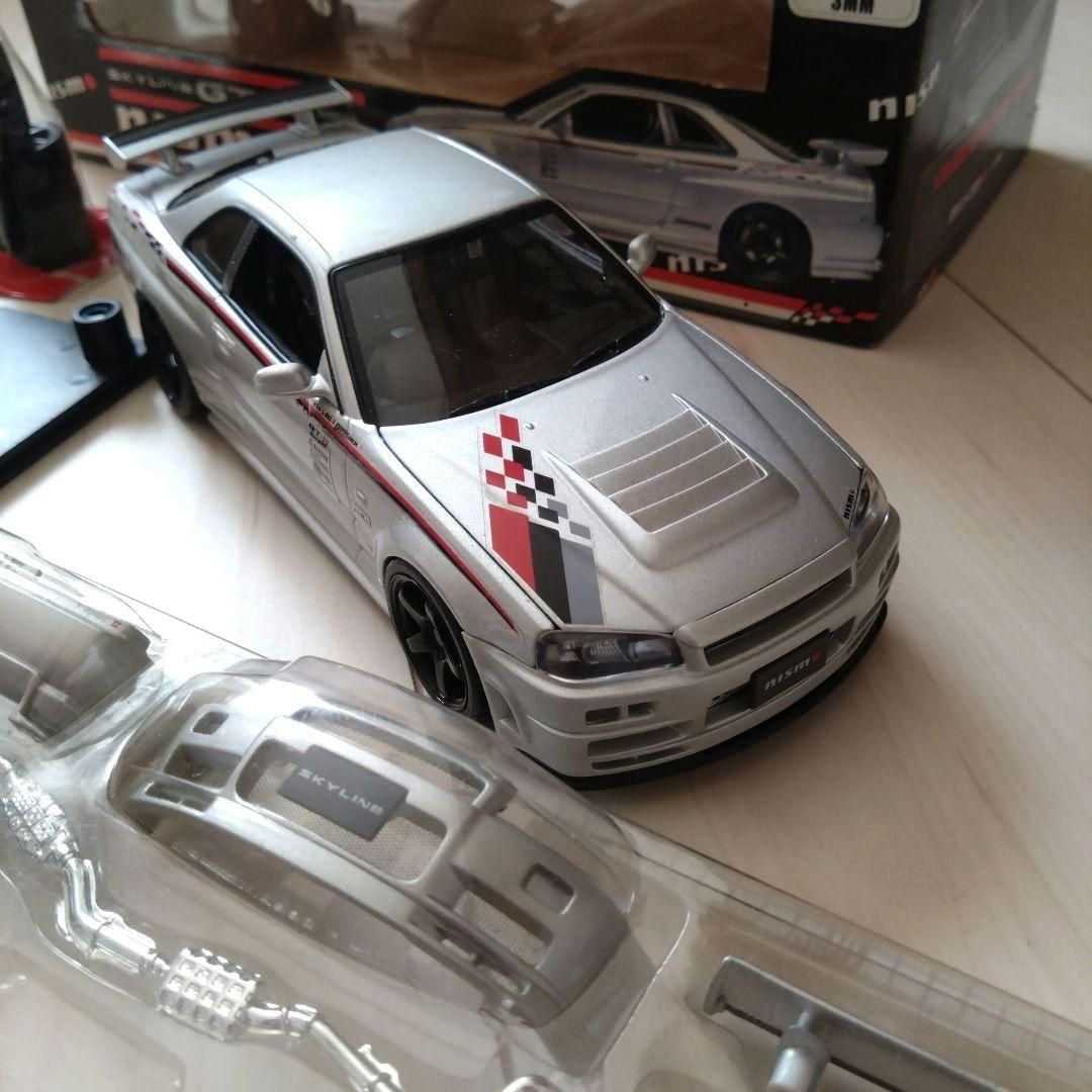 ホットワークス　スカイラインR34 NISMO　GT-R Z-Tune 1/24