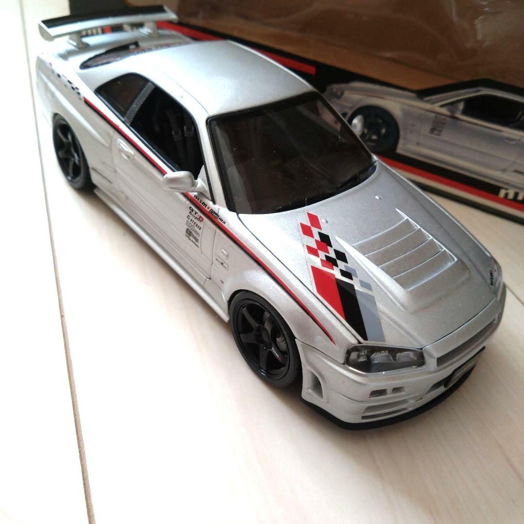 ホットワークス　スカイラインR34 NISMO　GT-R Z-Tune 1/24
