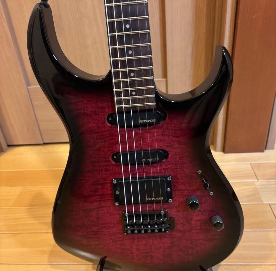 FERNANDES FGZ400 ブラックパーツ仕様 トレモロアーム・ケース付