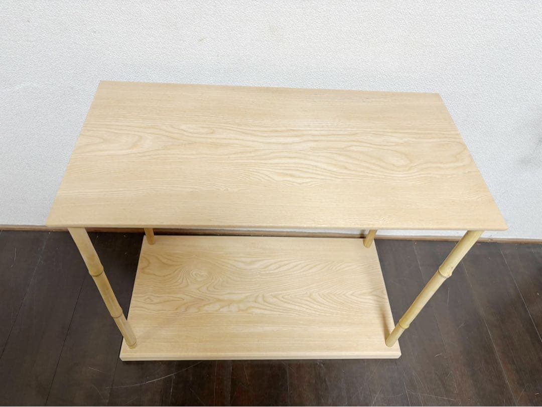 ほぼ未使用 茶道具 指物師 仙水正之作 竹台子 利休好写し 組み立式 刻印 箱無