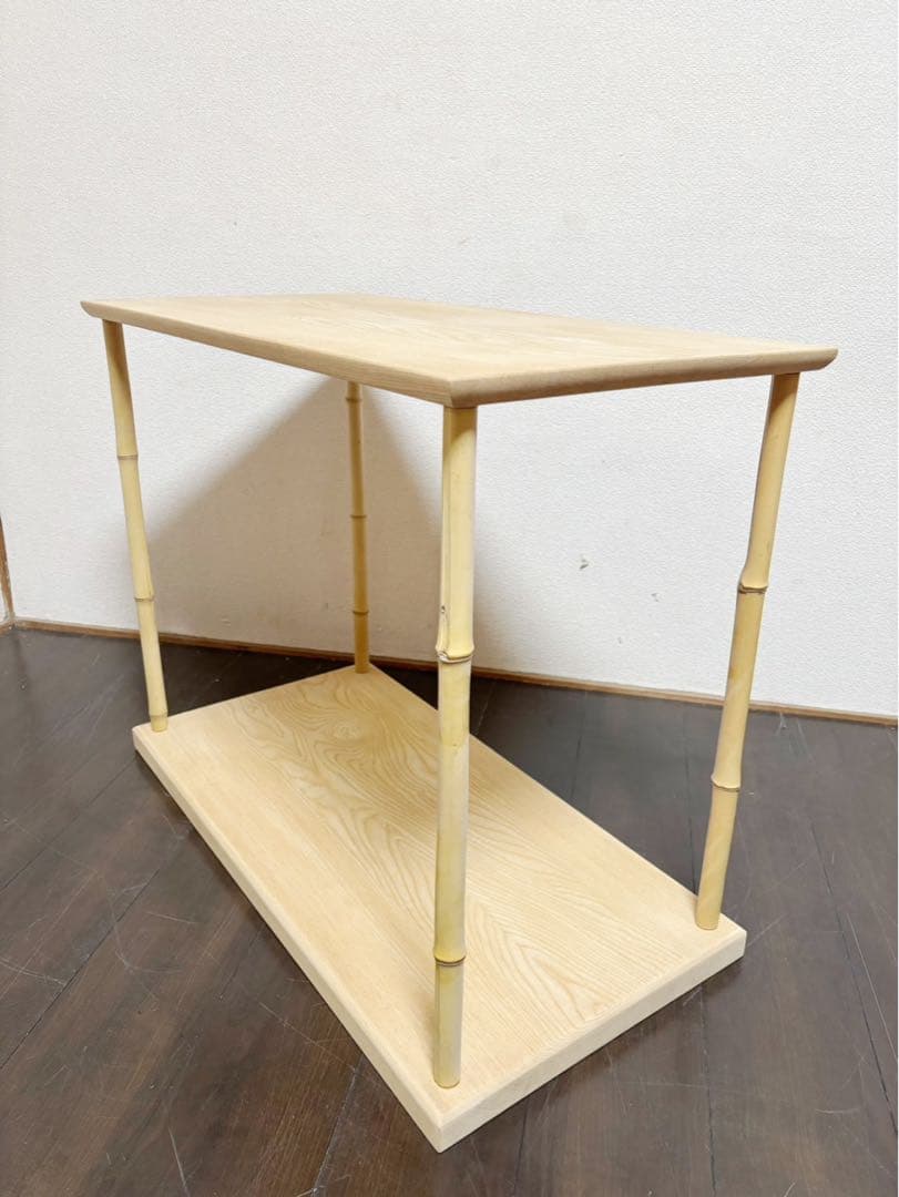 ほぼ未使用 茶道具 指物師 仙水正之作 竹台子 利休好写し 組み立式 刻印 箱無