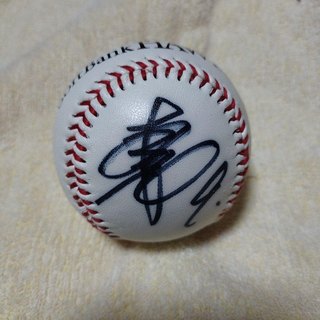 SoftBank HAWKS　柳田悠岐 サインボール 投げ入れ