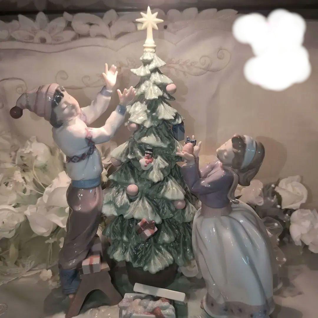 ♥リヤドロ【ツリーを飾ろう！】❤️CHANELノベルティ雪の結晶♥リヤドロベル