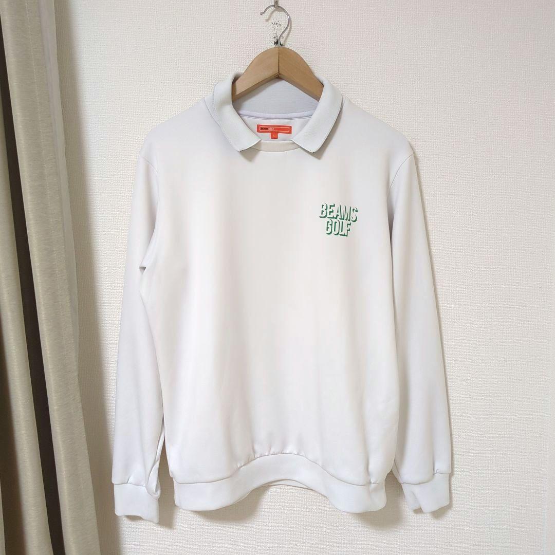 ★美品★BEAMS　GOLF　衿裏ロゴ　ダンボール　プルオーバー　サイズ　L