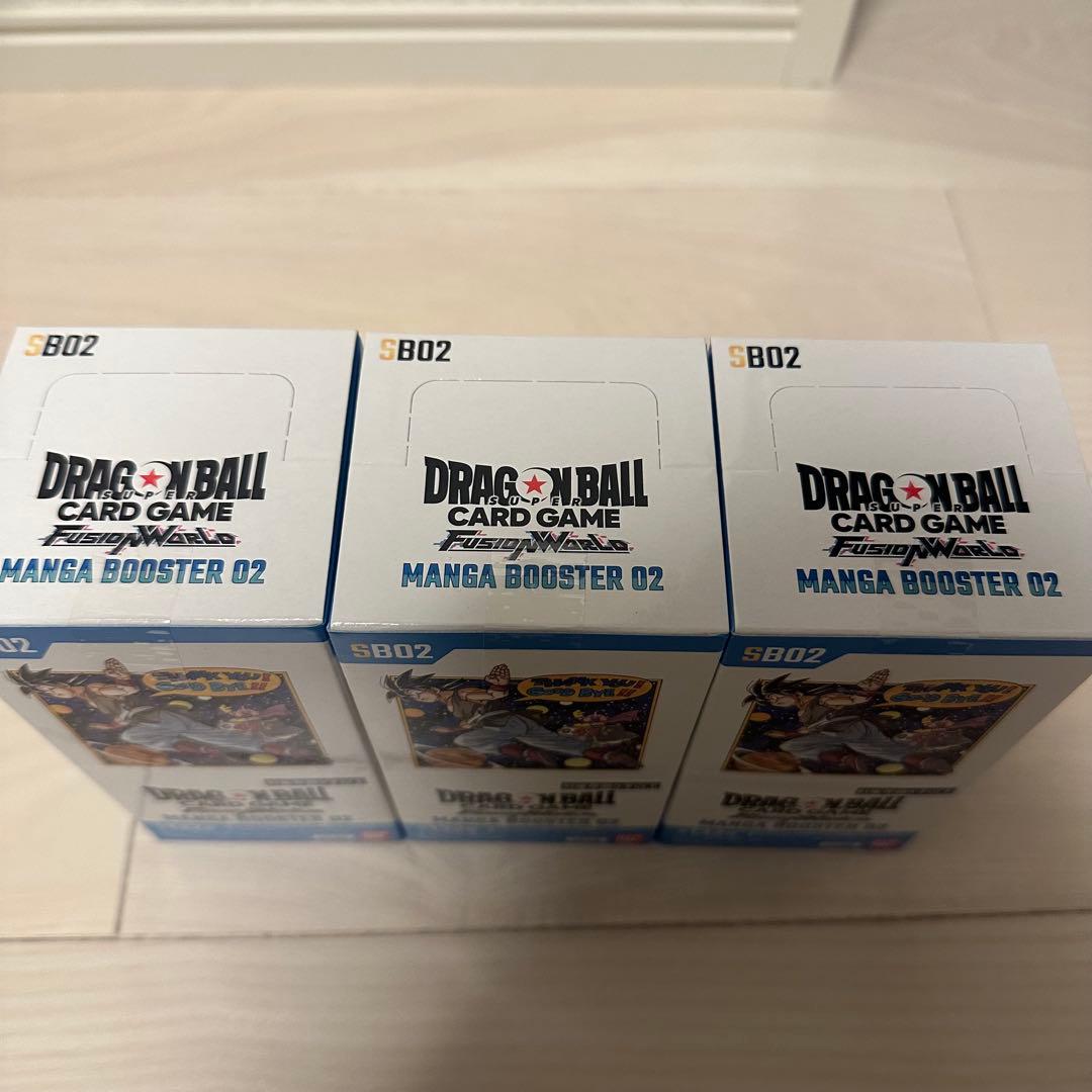 【新品未開封】ドラゴンボールカードmanga booster02 3box