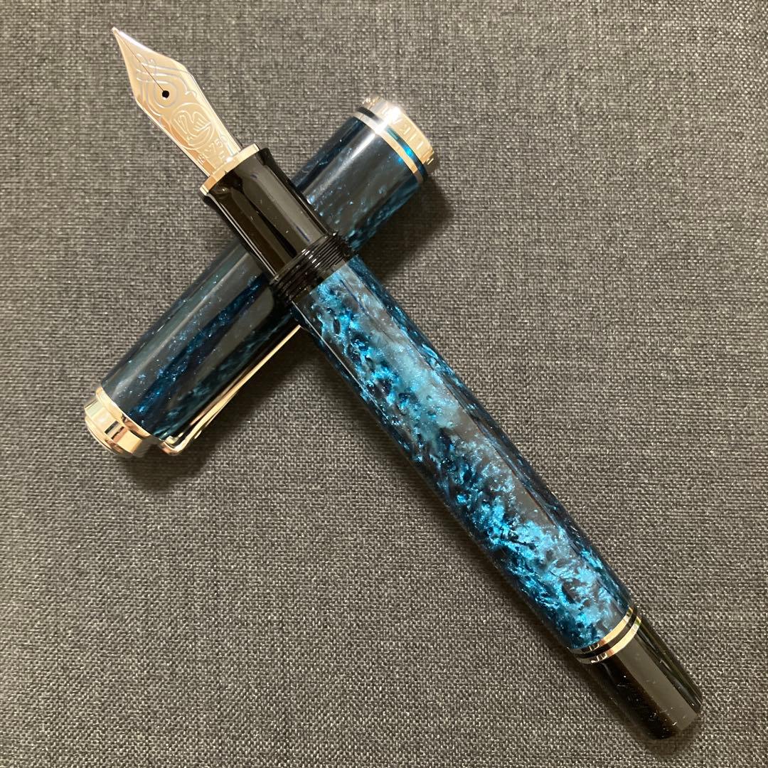 ペリカン オーシャンスワール 万年筆 EF 限定