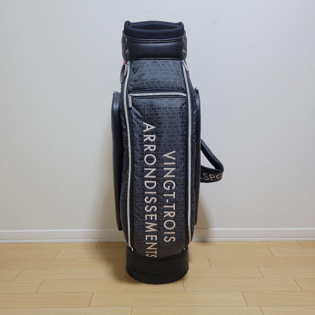 23区GOLF キャディバッグ ゴルフバッグ ブラック