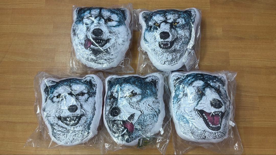 一番くじ MAN WITH A MISSION フェイスクッション5種