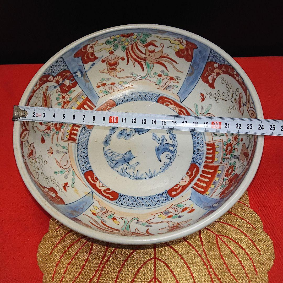 古伊万里赤絵、珍しい鉢ラッタン人柄
